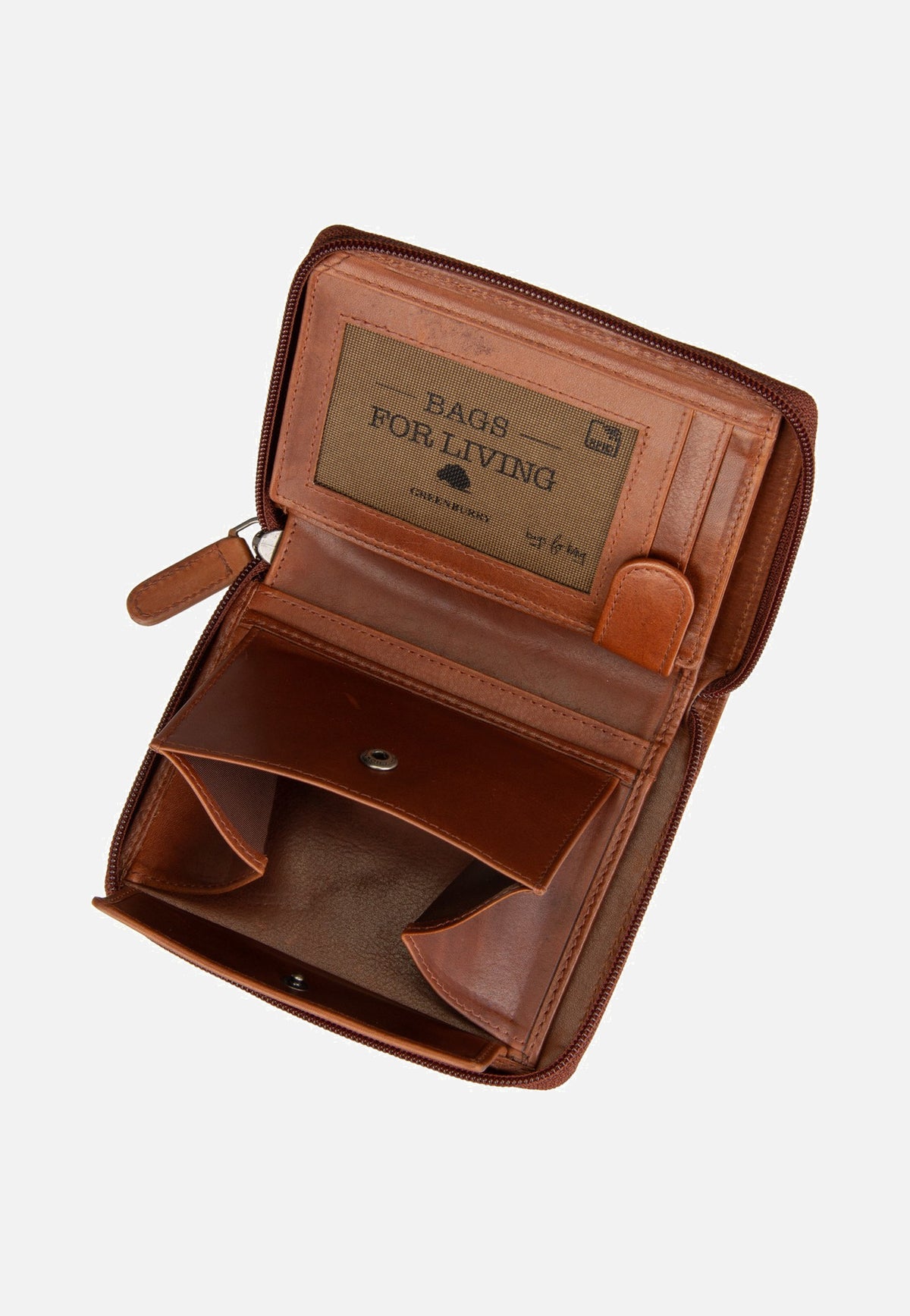 Greenburry Waxy Vintage Rv-Kombibörse RFID Tobacco Nut Wallet