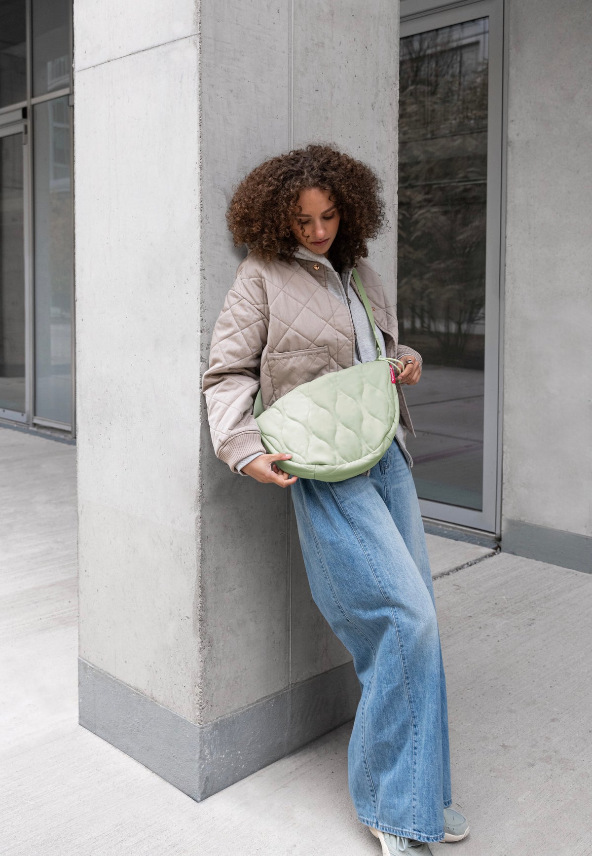 reisenthel Moonbag S Puffer Iced Matcha Borsa a tracolla