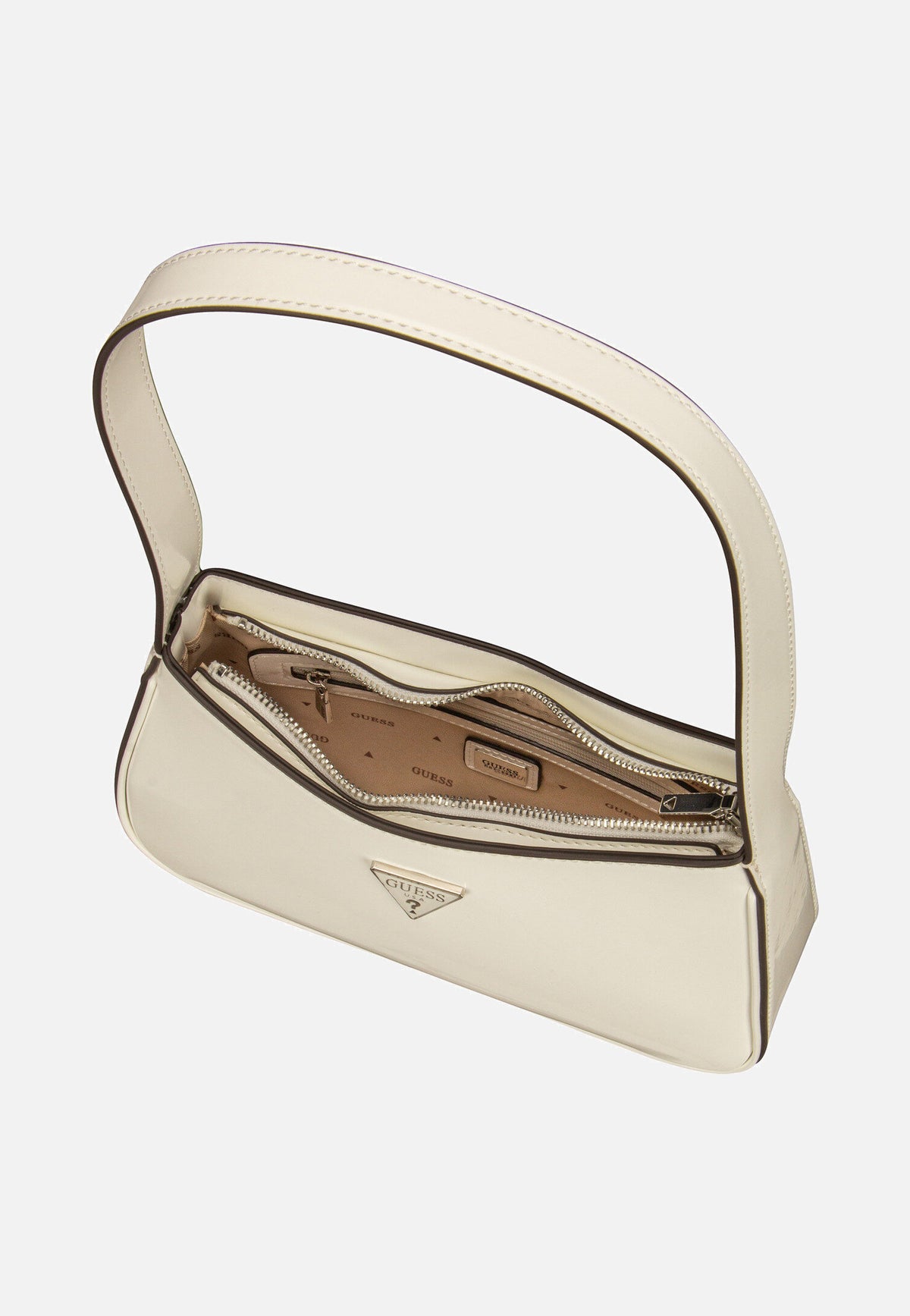 Guess Arnela Top Zip SHB 96170 White Bolso de noche