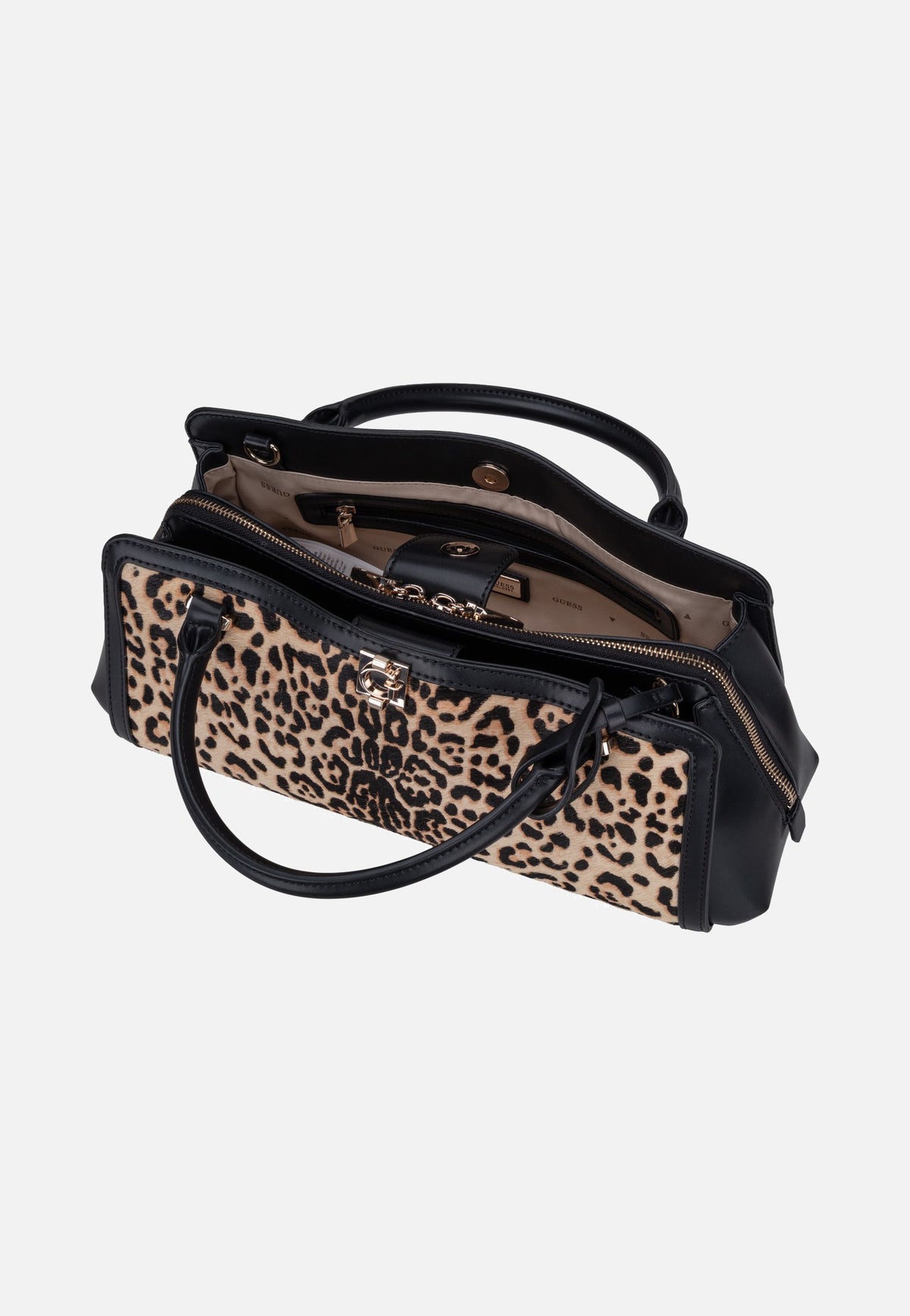 Guess Audrey Small Girlfriend 34060 Leopard Borsa con manico