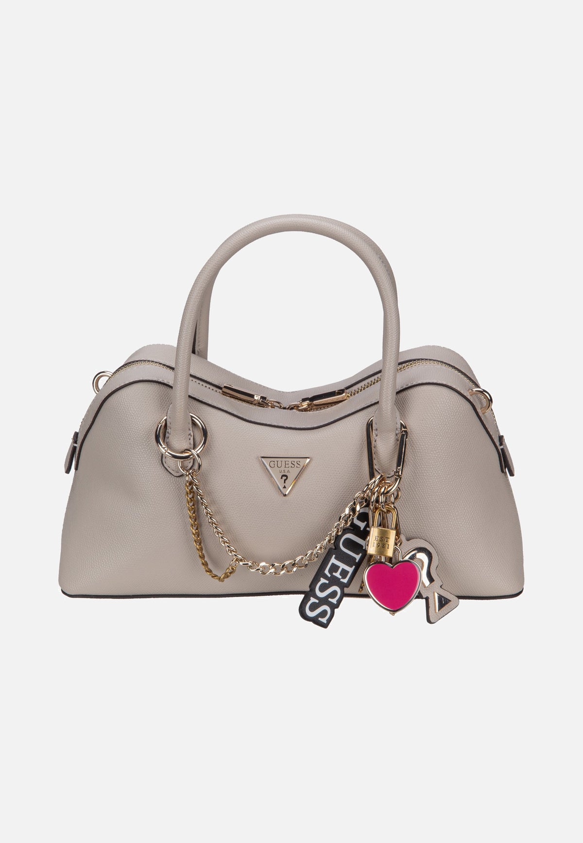 Guess Davina Satchel Light Taupe Schooltas