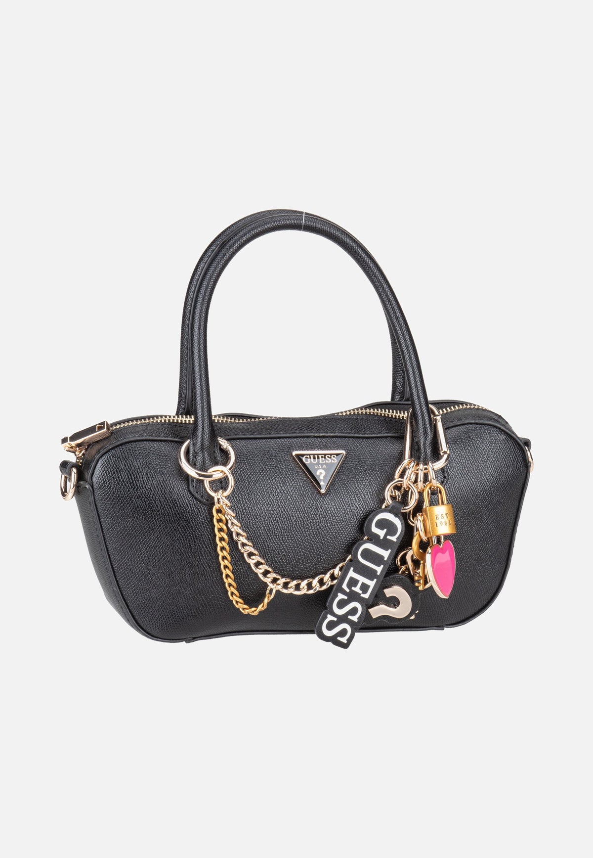 Guess Davina Small Black Borsa con manico