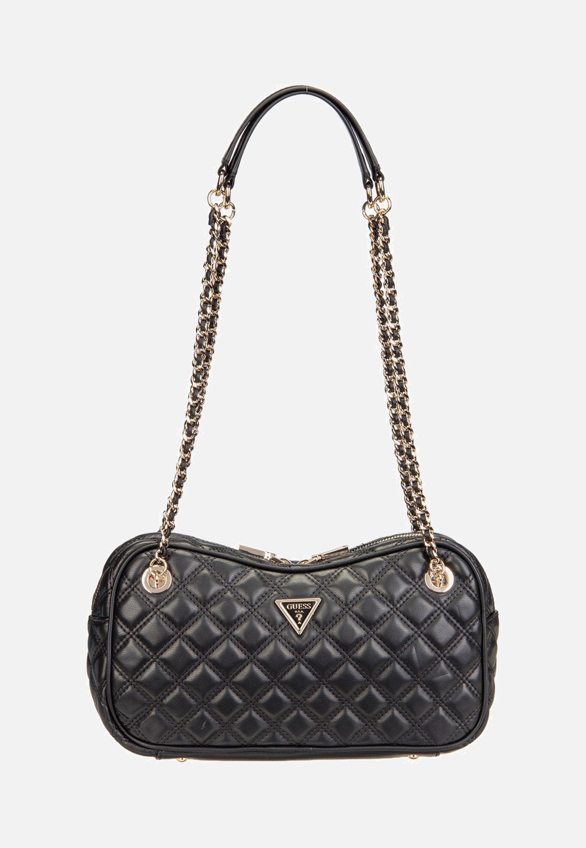 Guess Giully II Shoulder Satchel Black Cartera