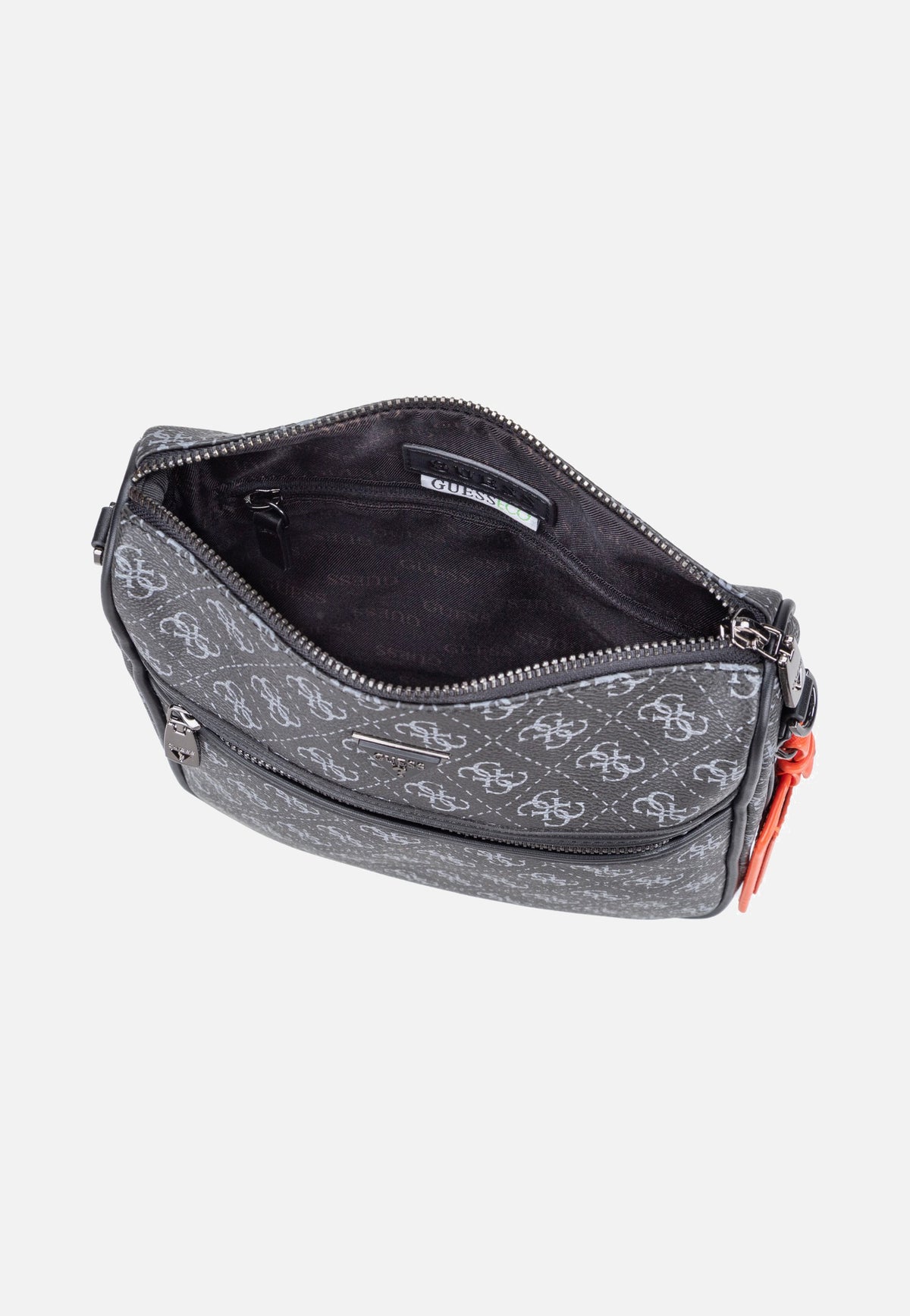 Guess Milano Vertical Crossbody 2 Dark Black Bolso bandolera