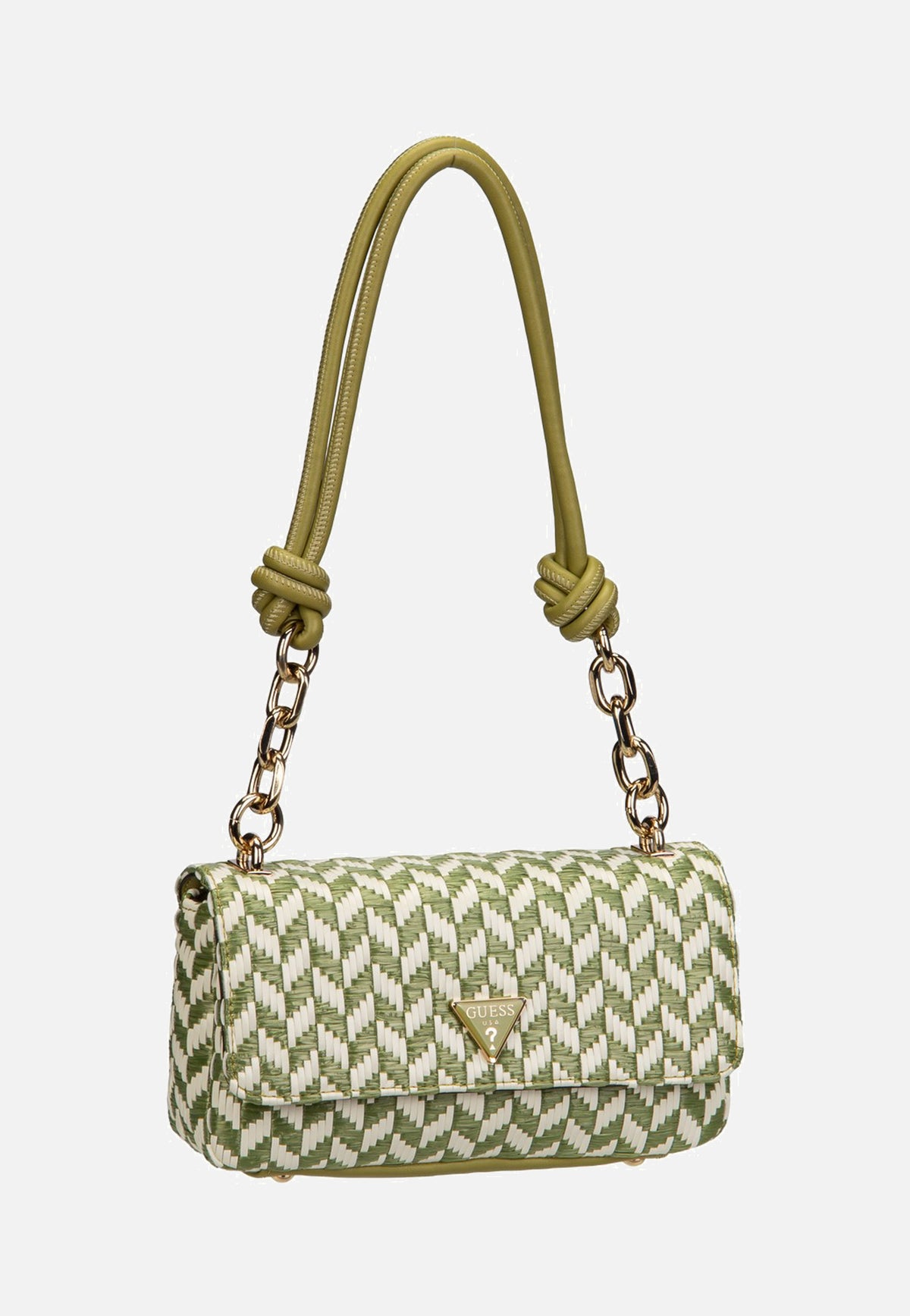 Guess Tessi Flap Shoulder Olive Multi Shoulder Bag