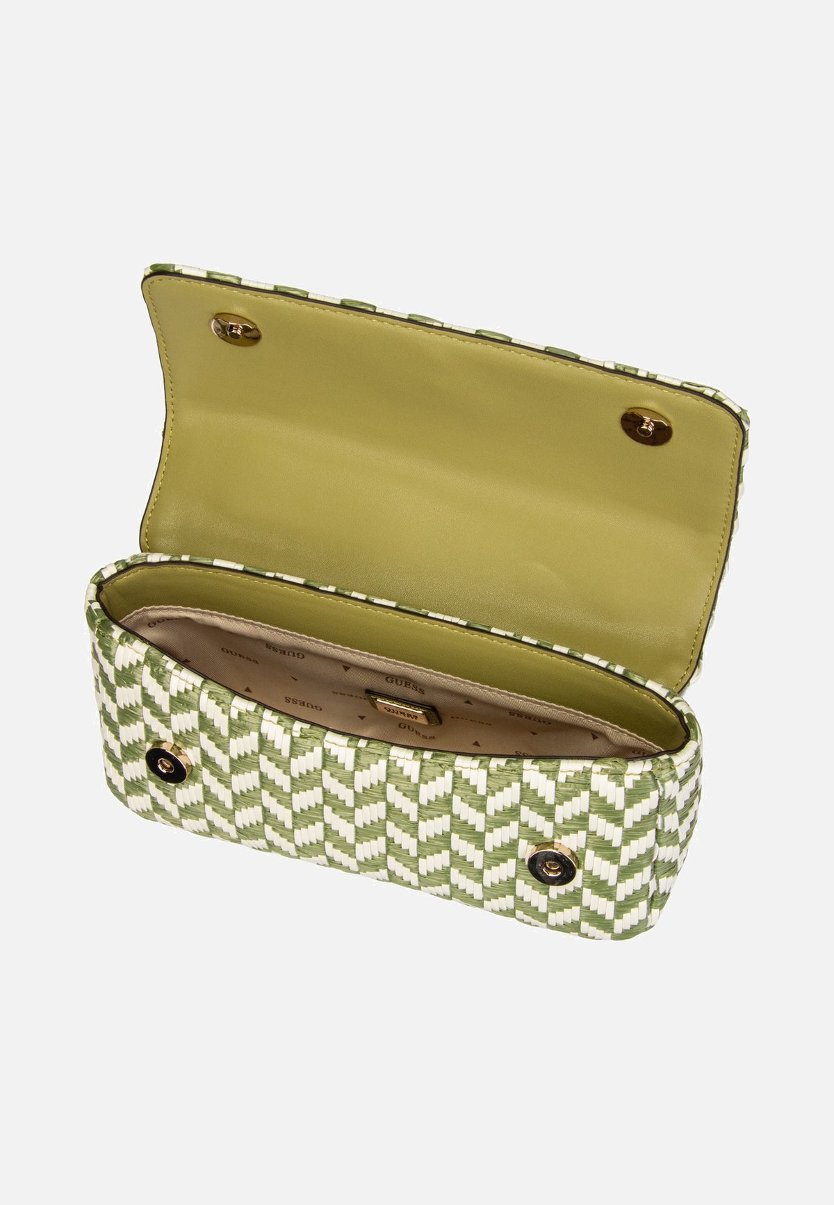 Guess Tessi Flap Shoulder Olive Multi Shoulder Bag
