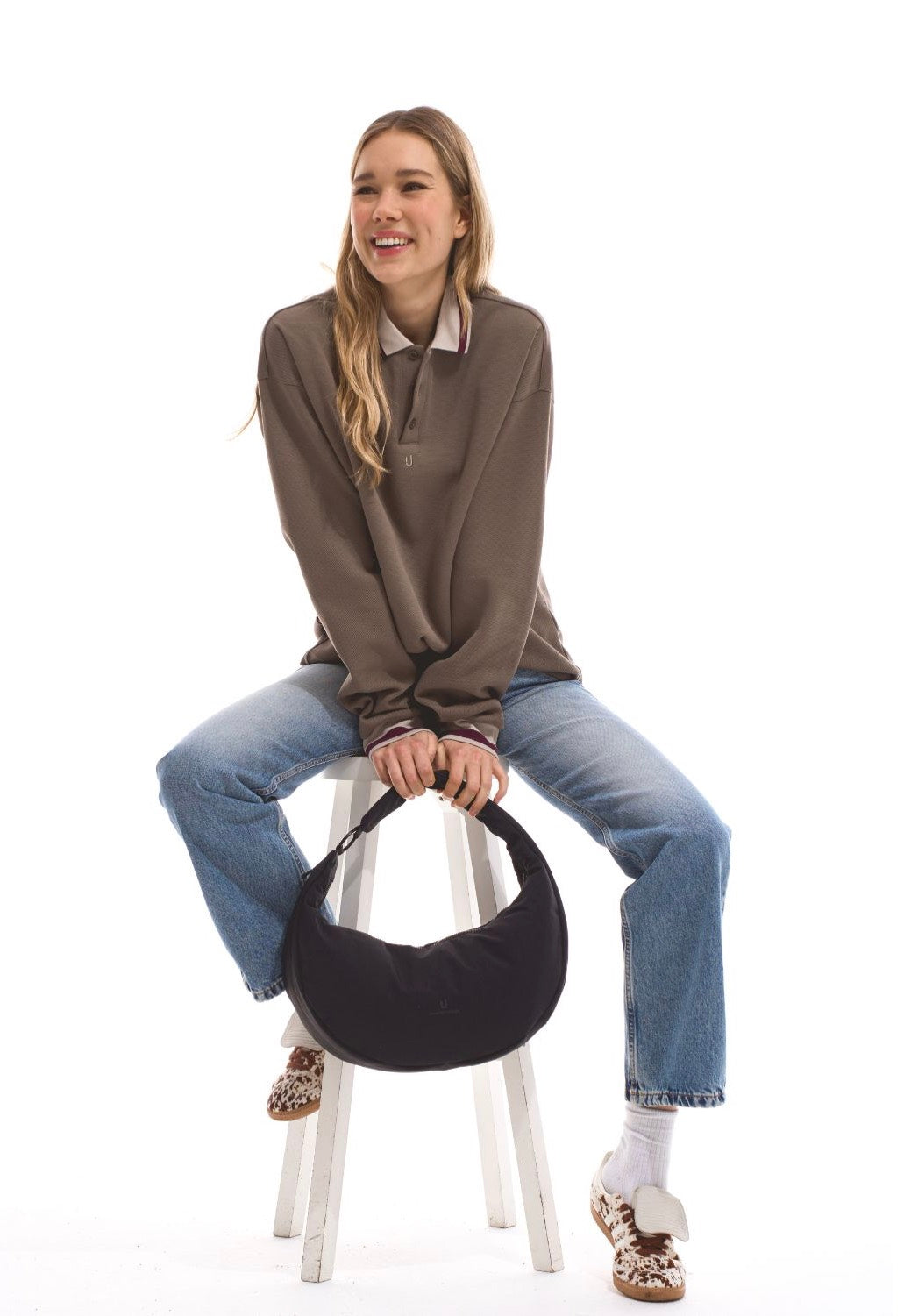 Johnny Urban Lou Large Black Bolso bandolera