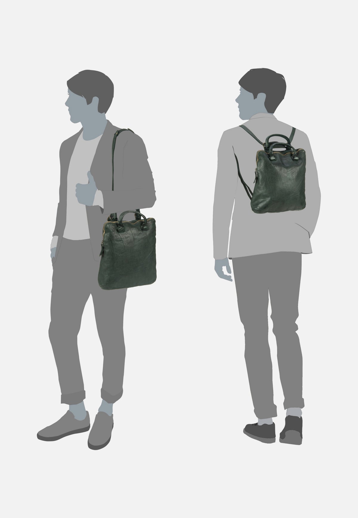 Harold's Submarine 44 Grün Backpack