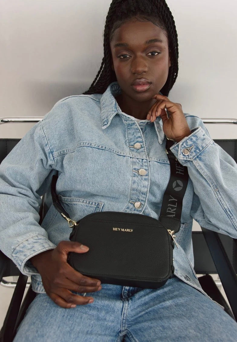 Hey Marly Signature Strap Black Bag Strap