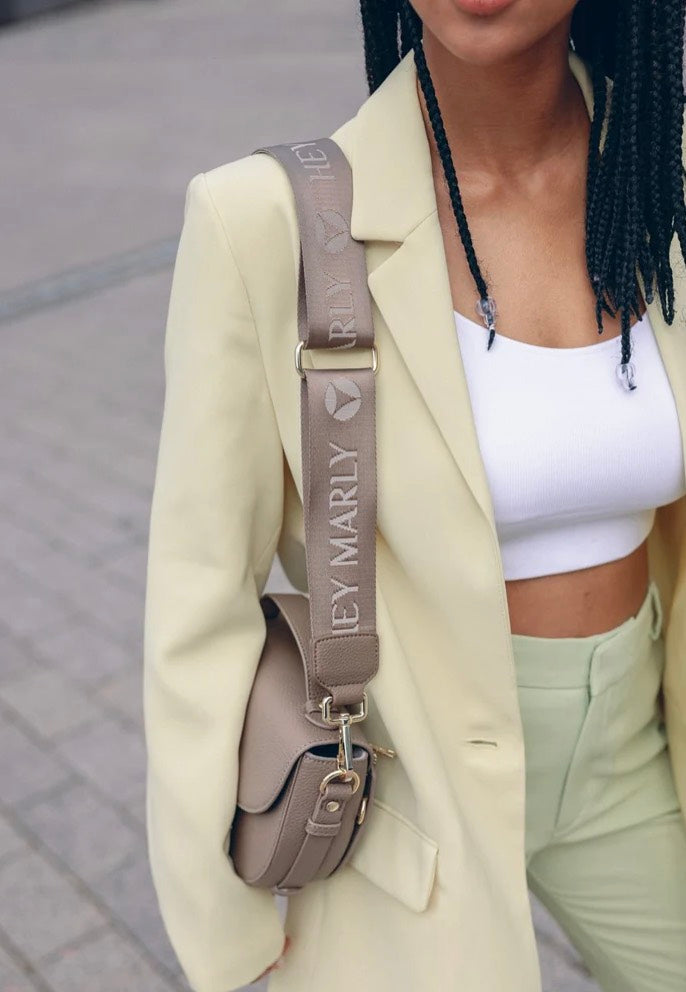 Hey Marly Signature Strap Mocha Bag Strap