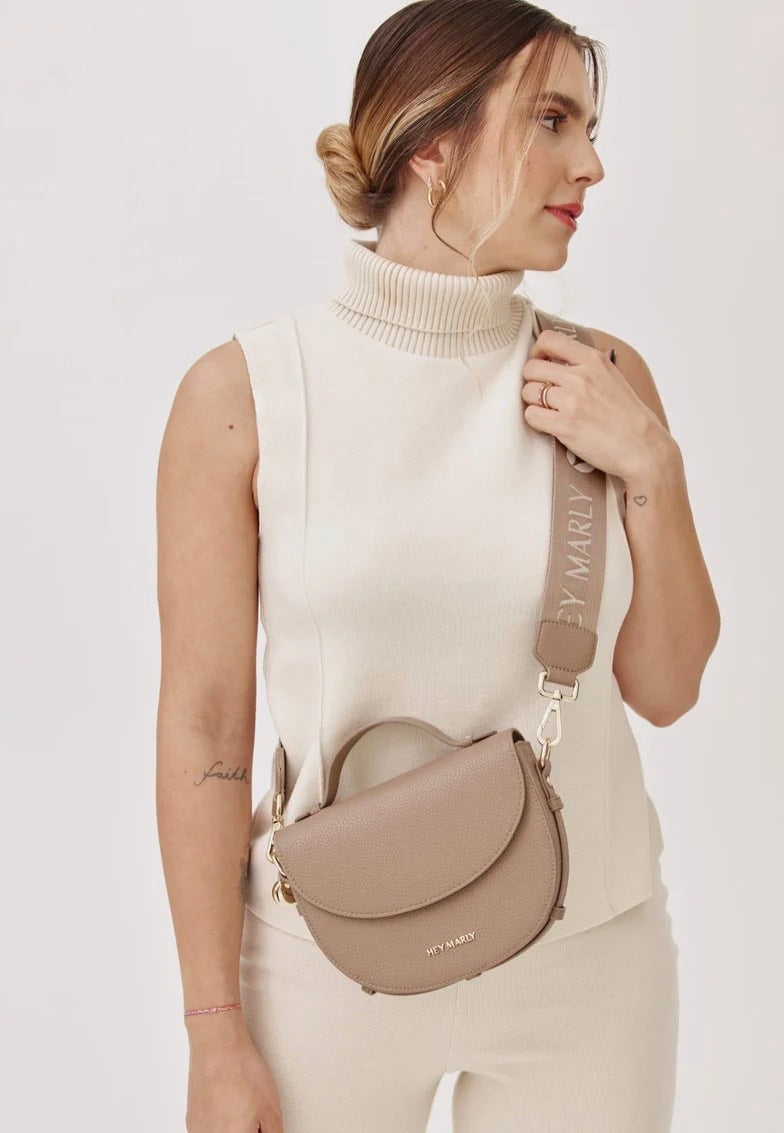 Hey Marly Signature Strap Mocha Bag Strap