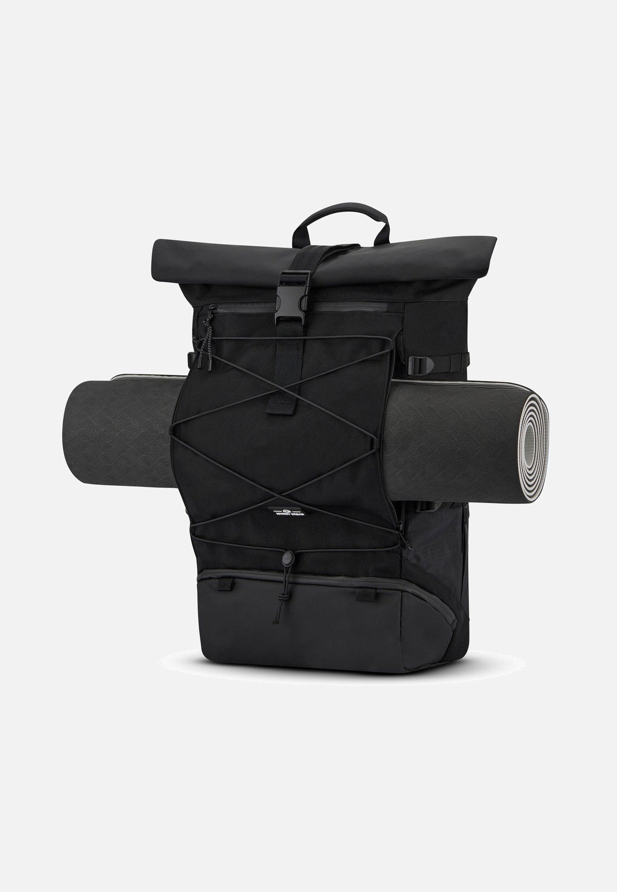 Johnny Urban Allen Large Travel Schwarz Rolltop Backpack