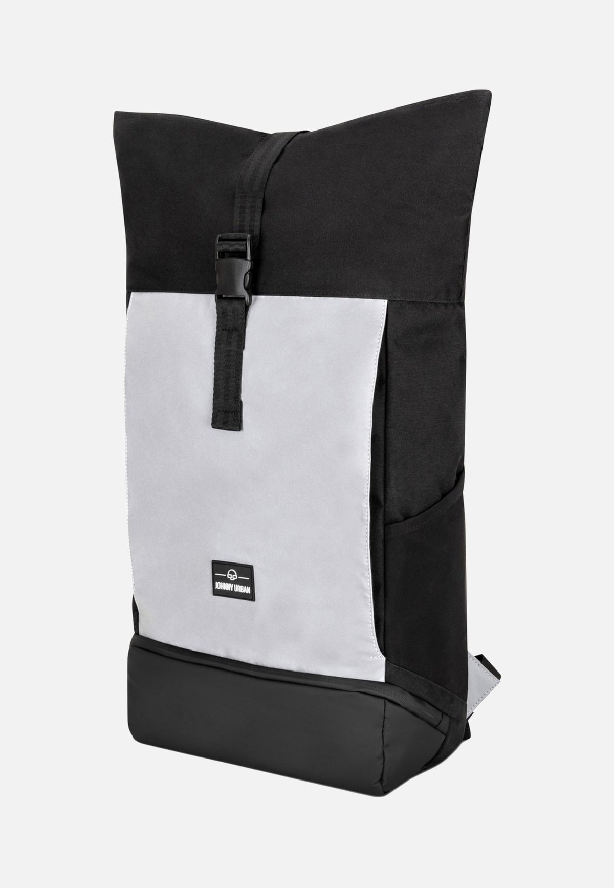 Johnny Urban Allen Large Black Reflective Sac à dos à enroulement