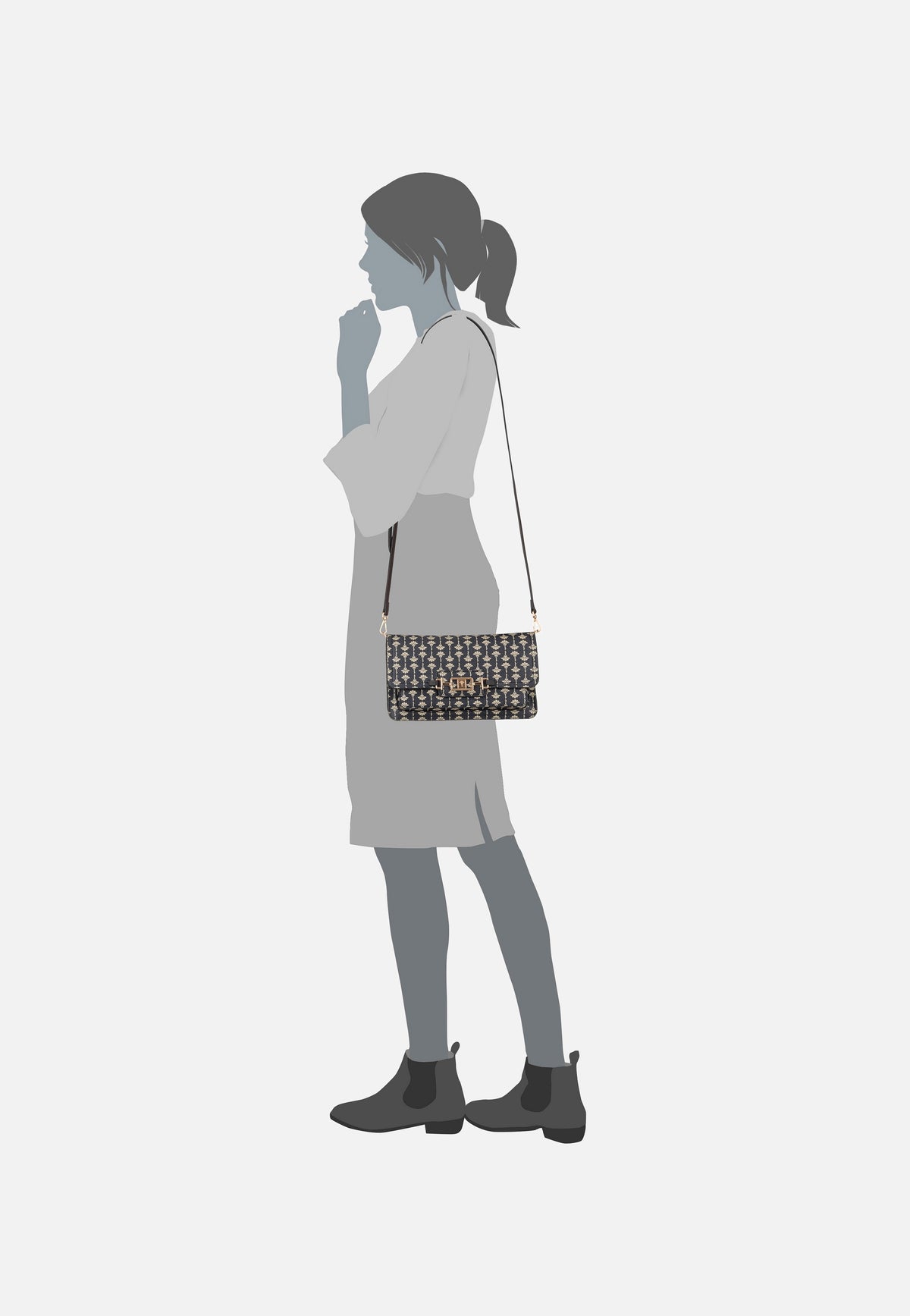 Joop Collana Alexi SHF Dark Blue Crossbody Bag