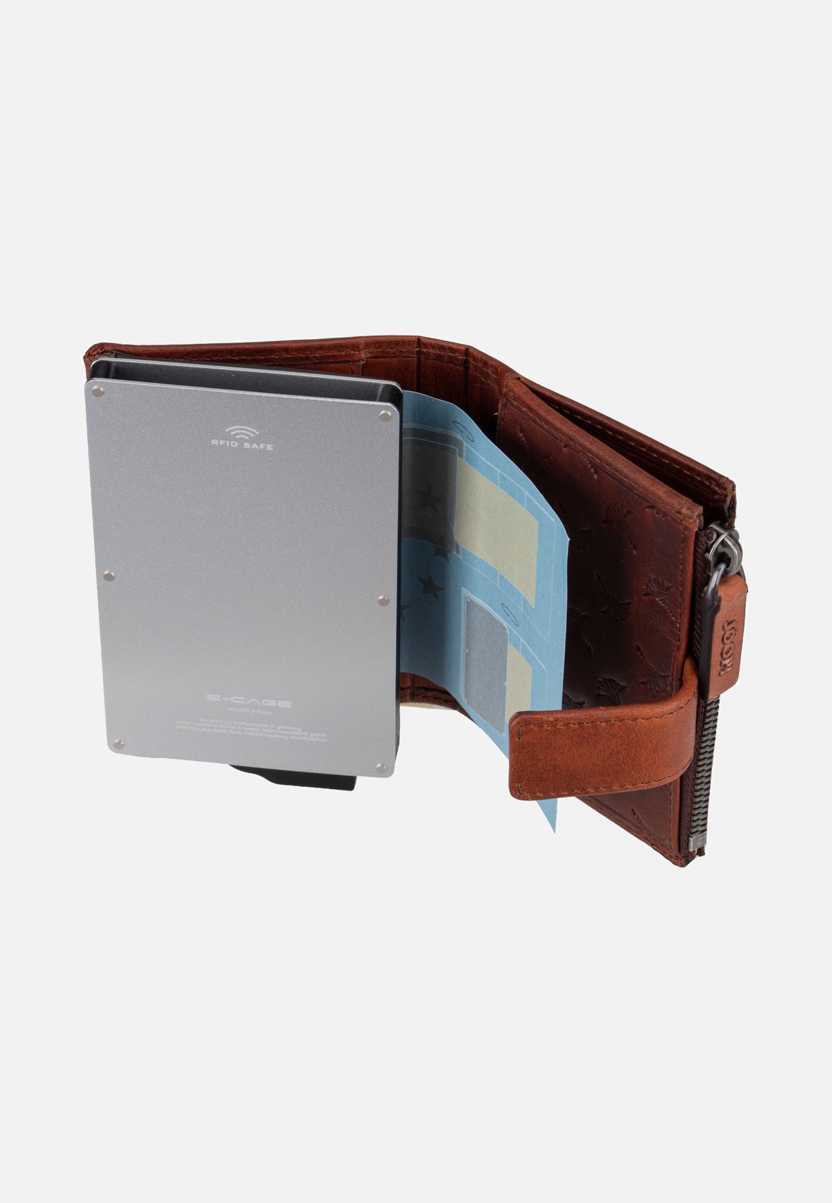 Joop Cerratano C-Four E-Cage SV8 Cognac Wallet