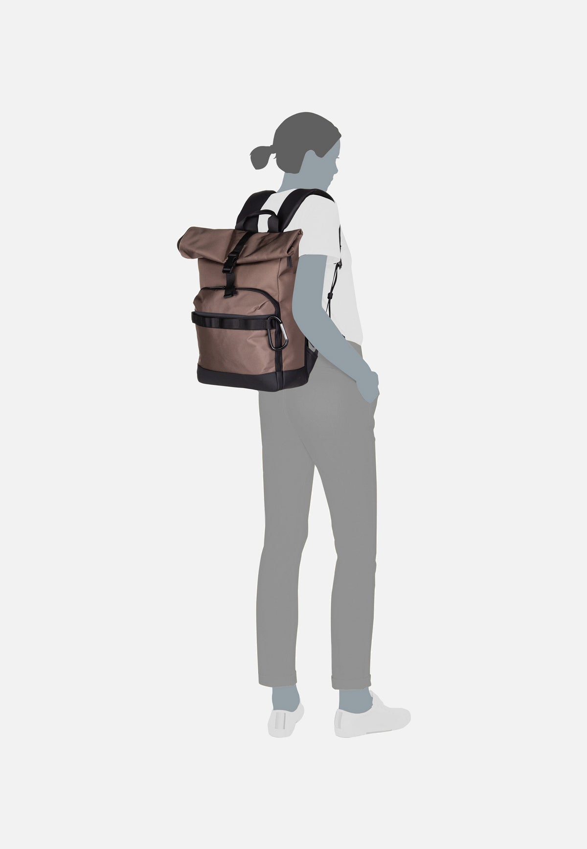 Jost Balling Kurier 4015 Taupe Rolltop Backpack