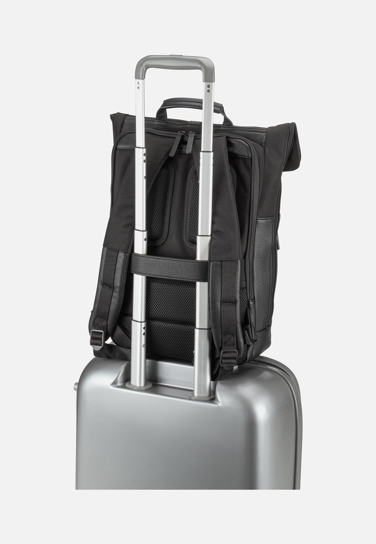 Jost Riga Courier Black Rolltop Backpack