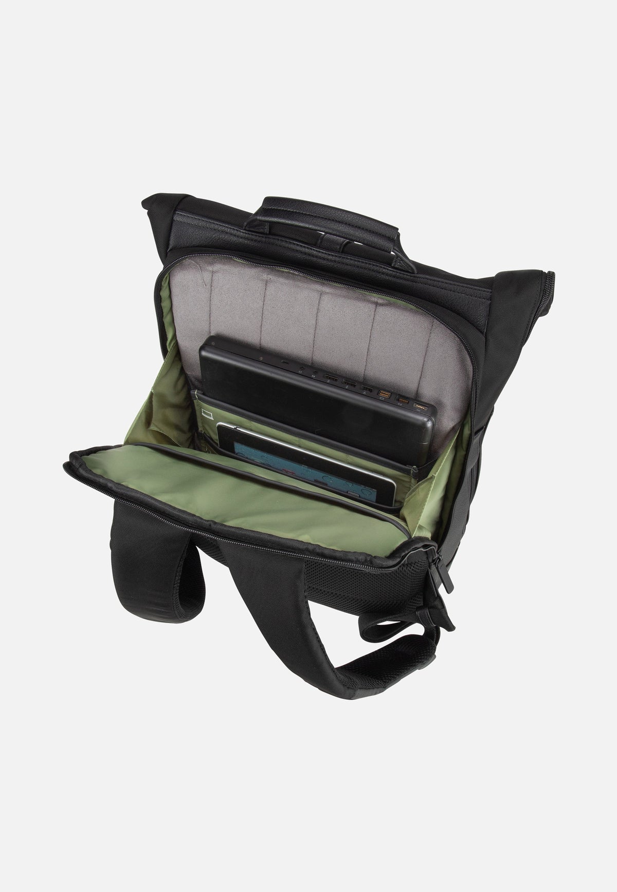 Jost Riga Courier Black Rolltop Backpack