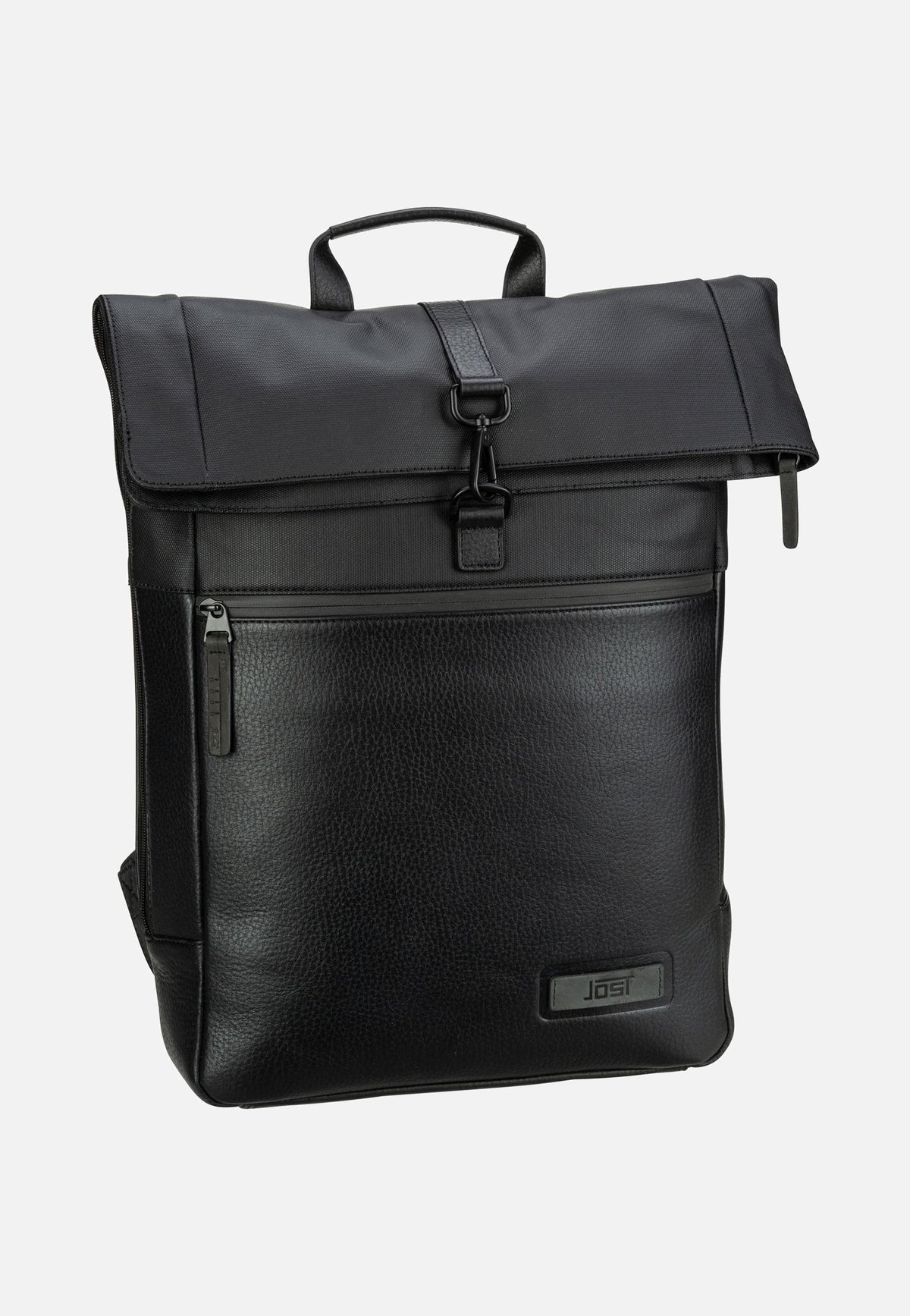 Jost Stockholm Courier Black Rolltop Rugzak
