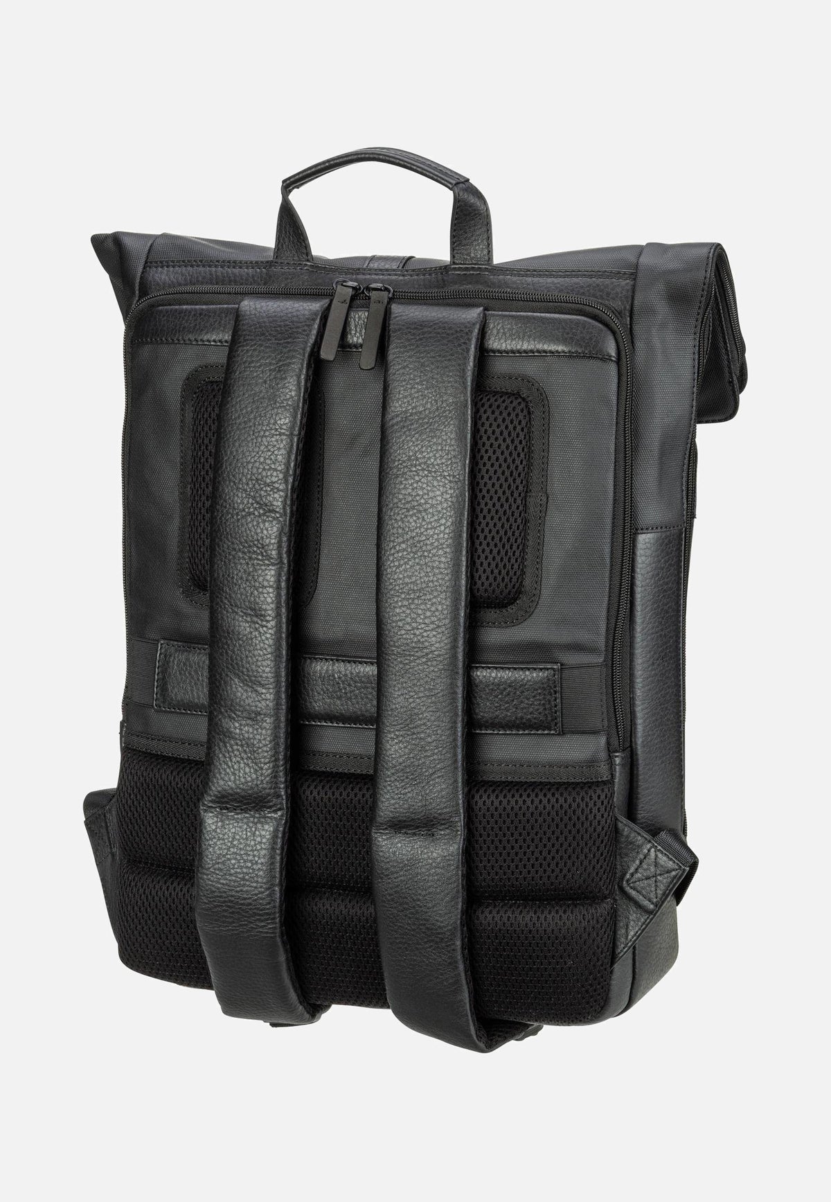 Jost Stockholm Courier Black Rolltop Backpack