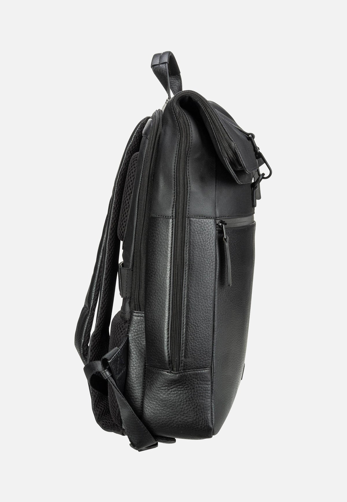 Jost Stockholm Courier Black Rolltop Rugzak
