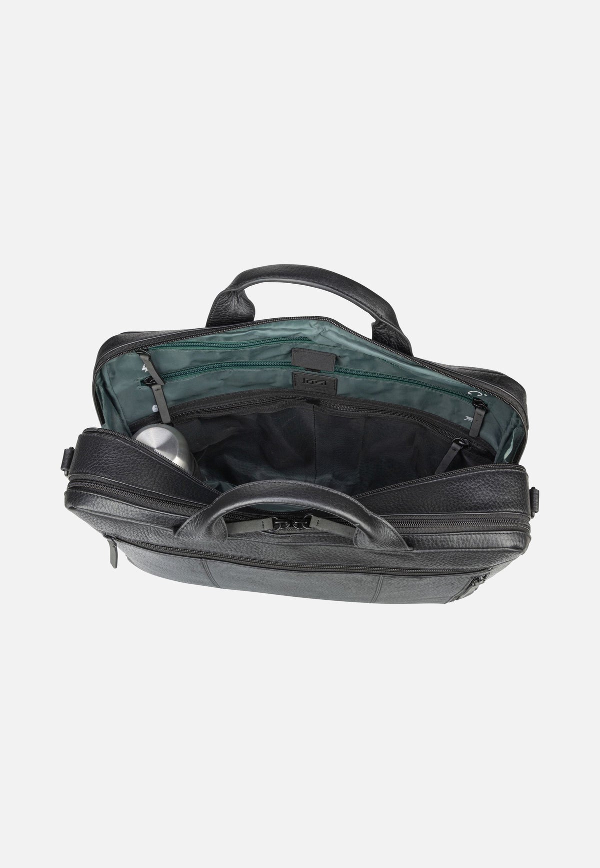Jost Stockholm Business Bag L 2 Comp Black Aktentas