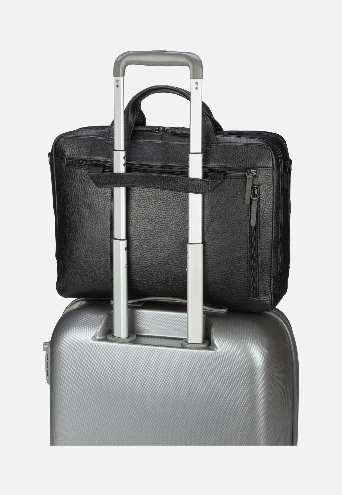 Jost Stockholm Business Bag L 2 Comp Black Aktentas