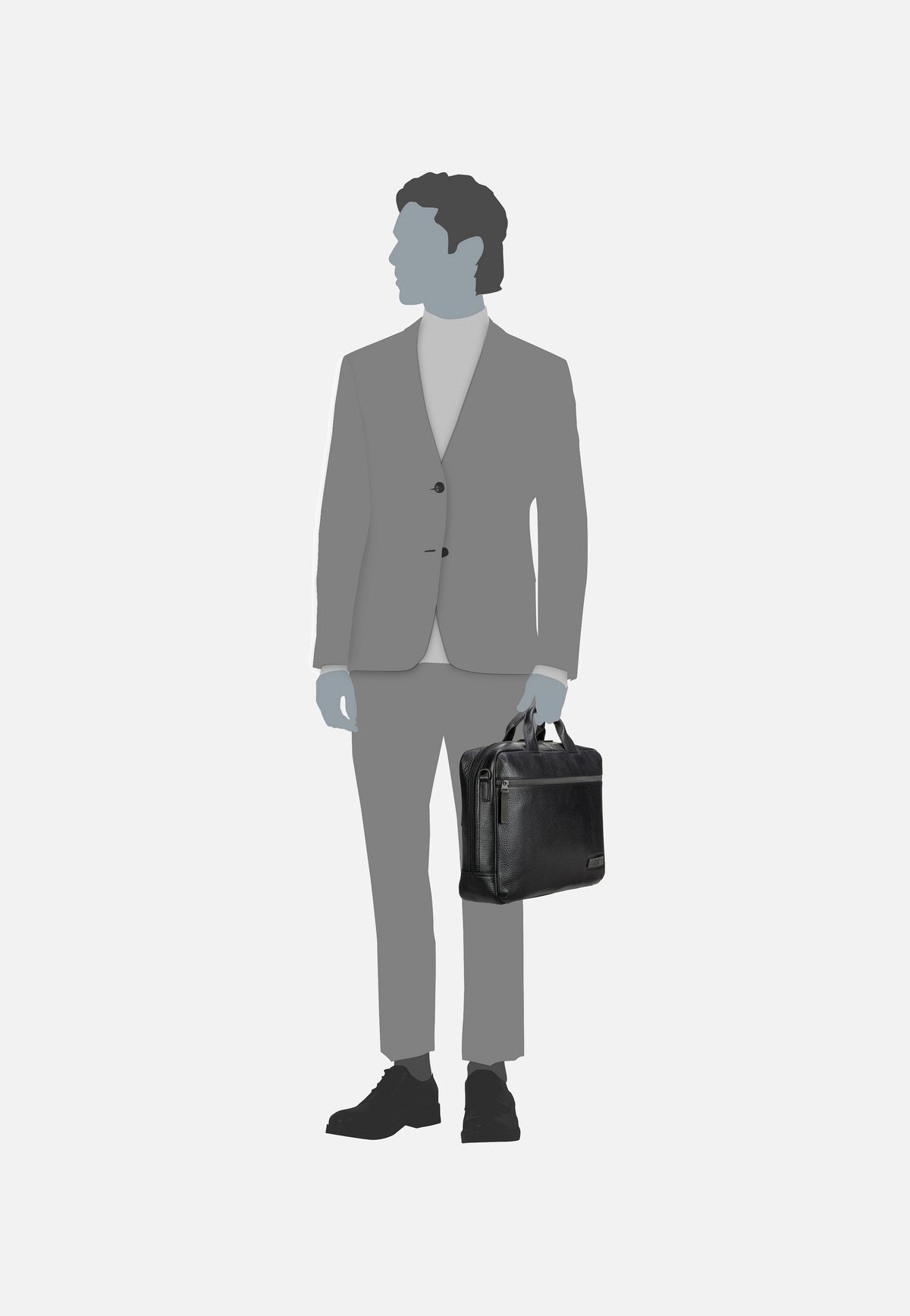 Jost Stockholm Business Bag M 1 Comp Black Mallette