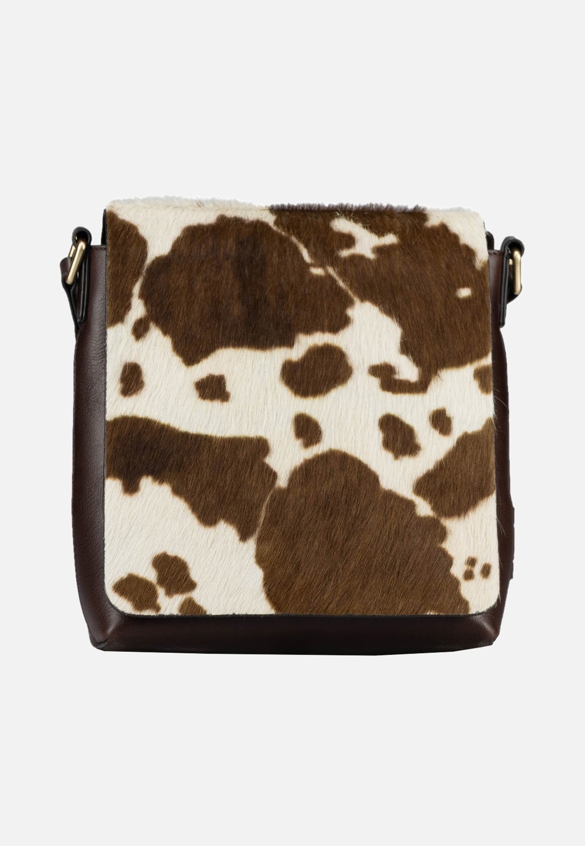 Jost Furry Cow Shoulder Bag S 3124 Brown Schoudertas