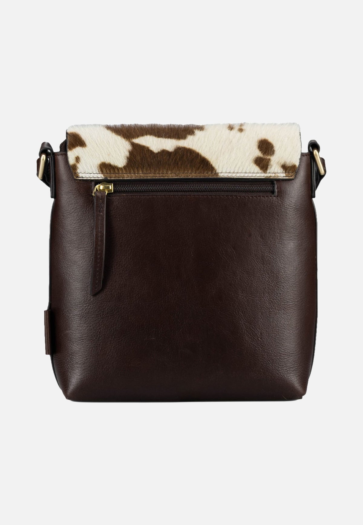 Jost Furry Cow Shoulder Bag S 3124 Brown Schoudertas