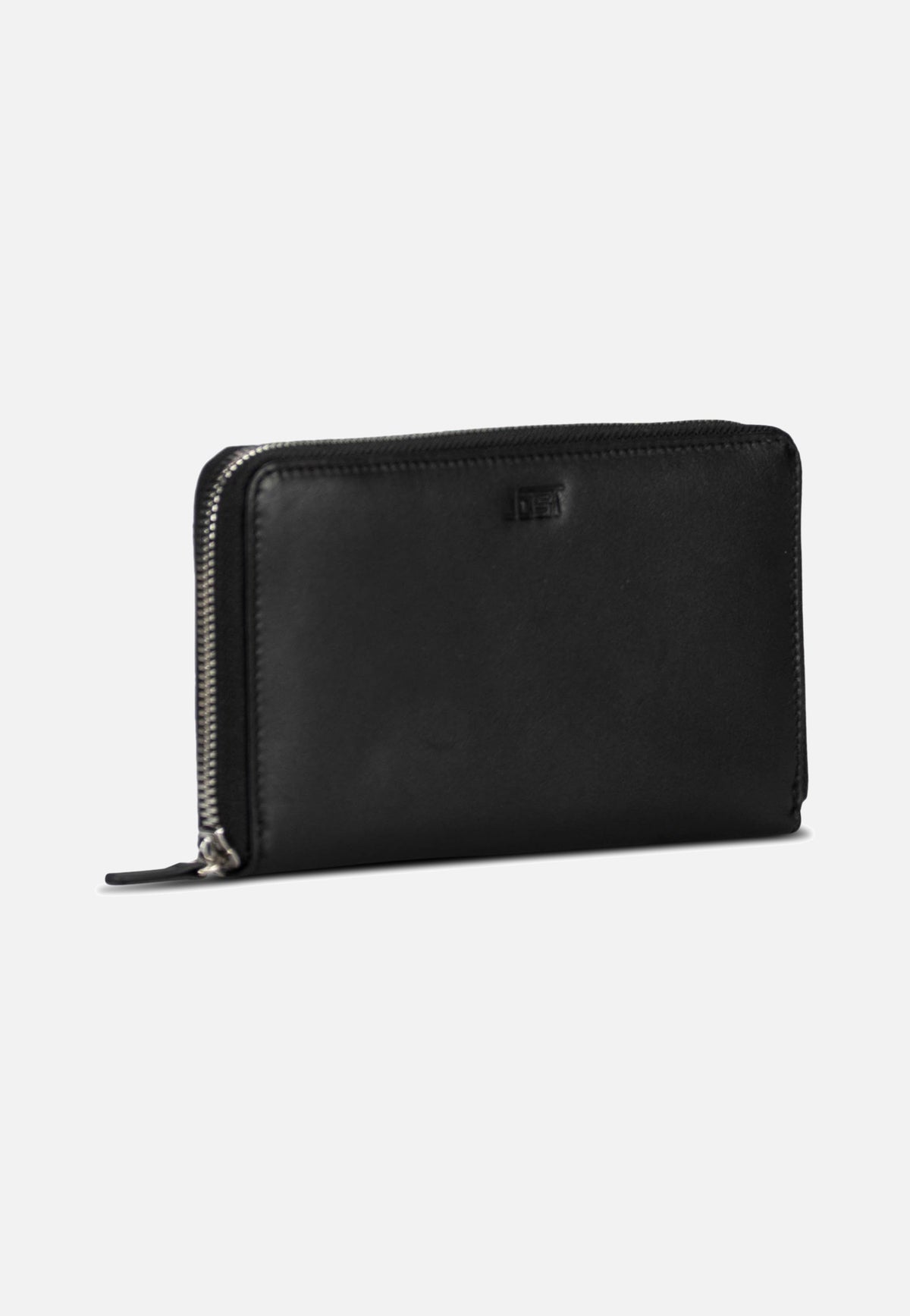 Jost Odense Zip 6330 Large Black Portafoglio