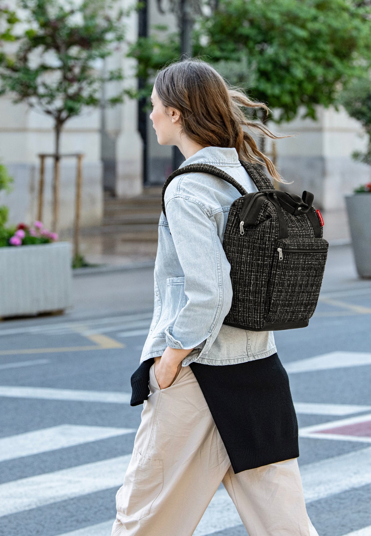 reisenthel Allrounder R Bouclé Black Mochila