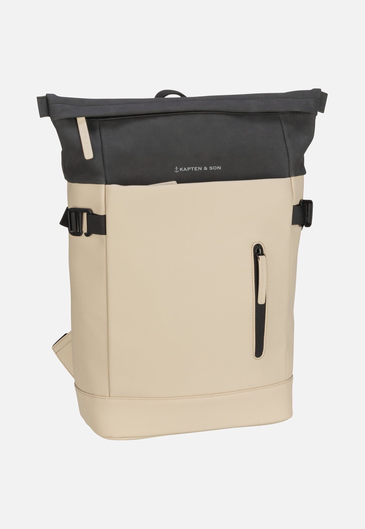 Kapten & Son Aarhus Cream Black Backpack