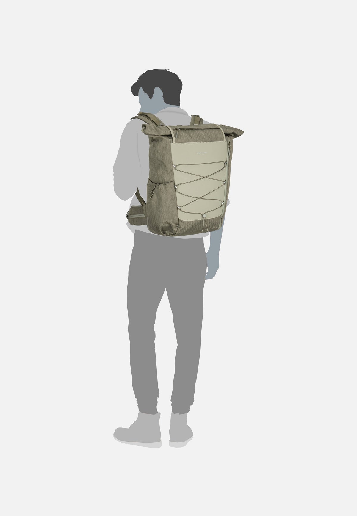 Kapten & Son Banff Forest Green Rolltop Backpack