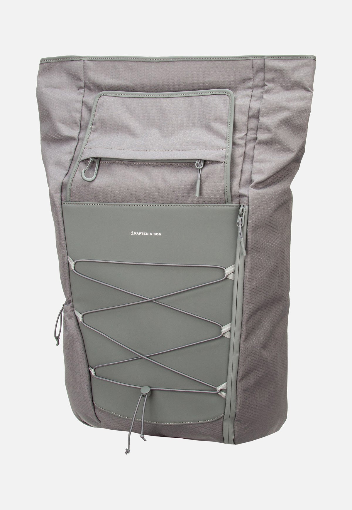 Kapten & Son Banff Stone Grey Rolltop Backpack
