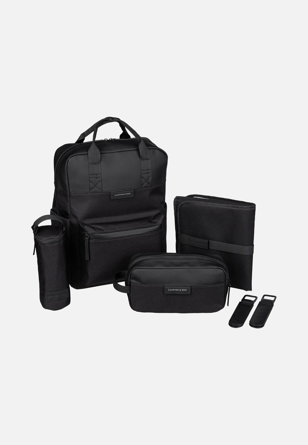 Kapten & Son Bergen Pro Diaper BP All Black Backpack
