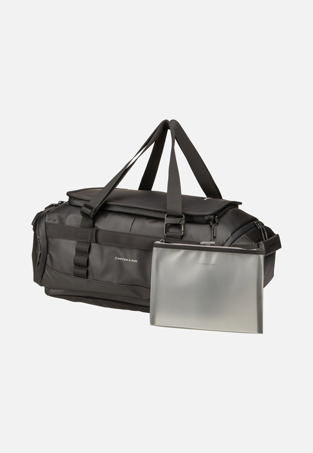 Kapten & Son Lisbon Duffle Backpack S All Black Dufflebag