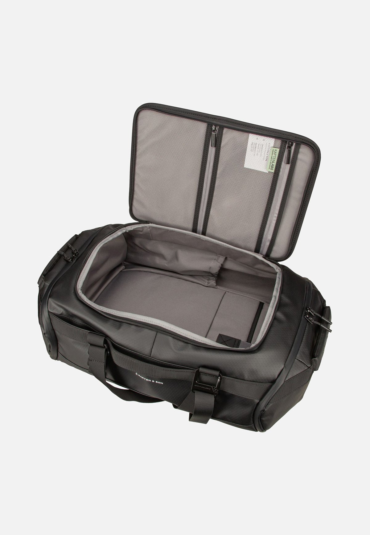 Kapten & Son Lisbon Duffle Backpack S All Black Dufflebag