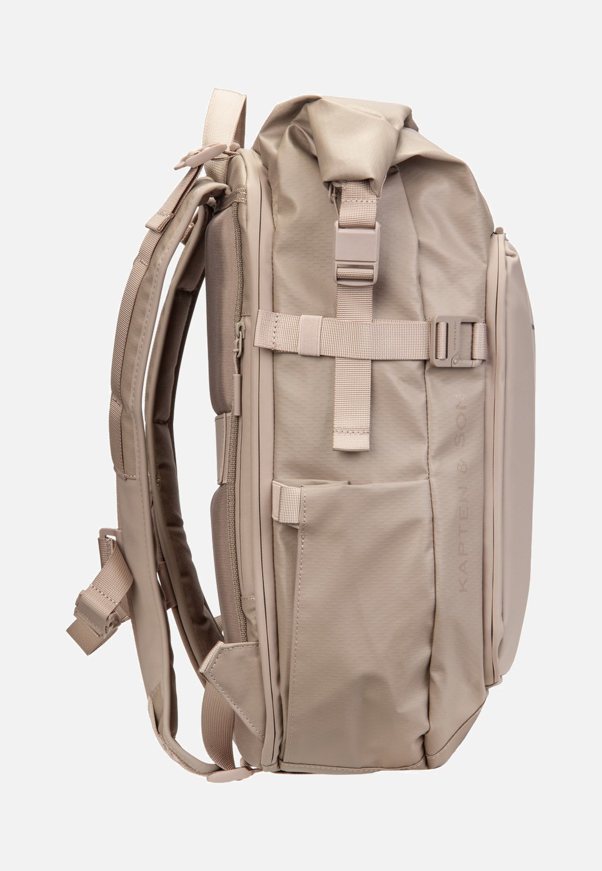Kapten & Son Lisbon Pro Muted Rose Rolltop Backpack