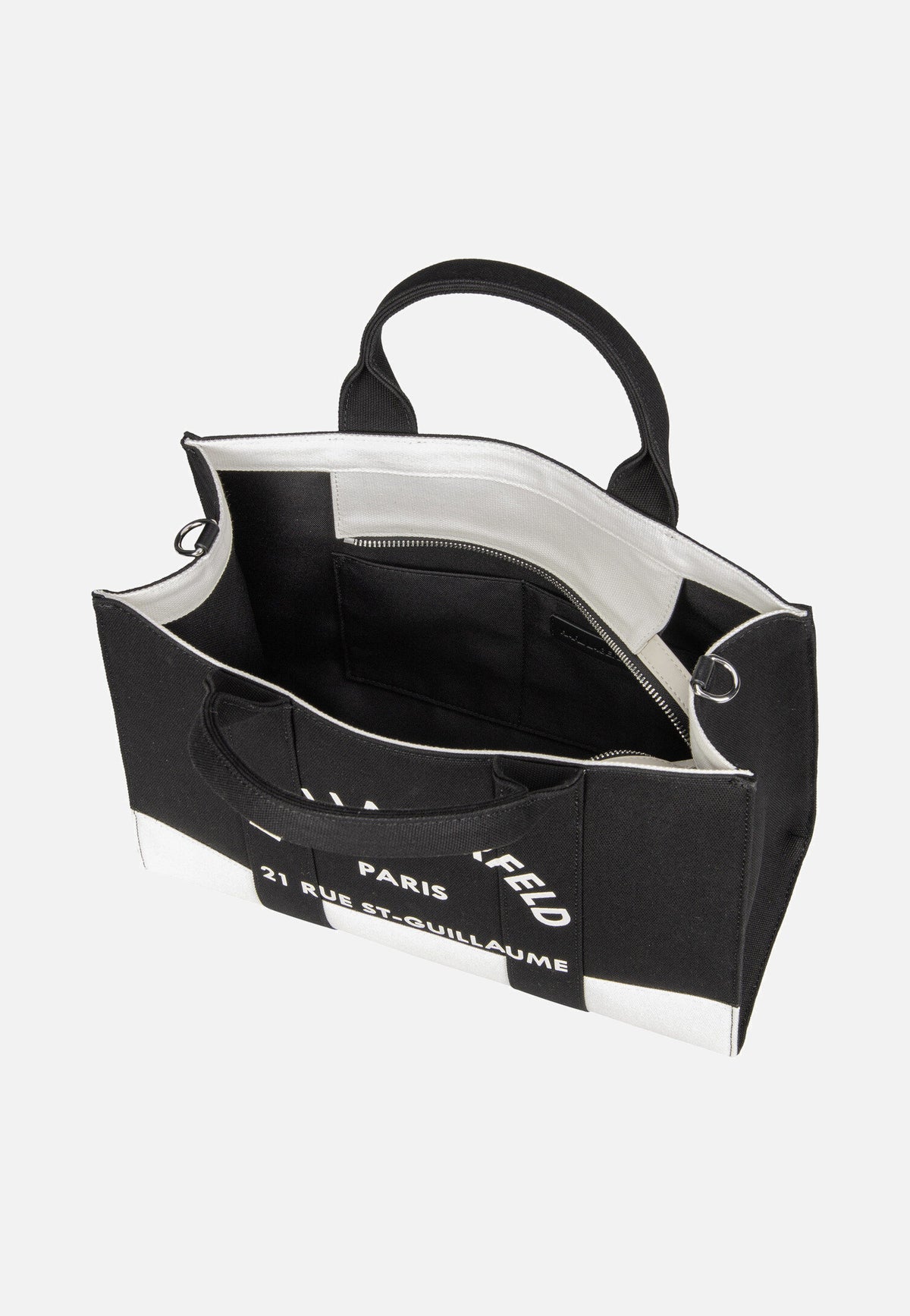 Karl Lagerfeld K/RSG Square MD Col. Block 50025 Cannoli Cream/Black Sac fourre-tout
