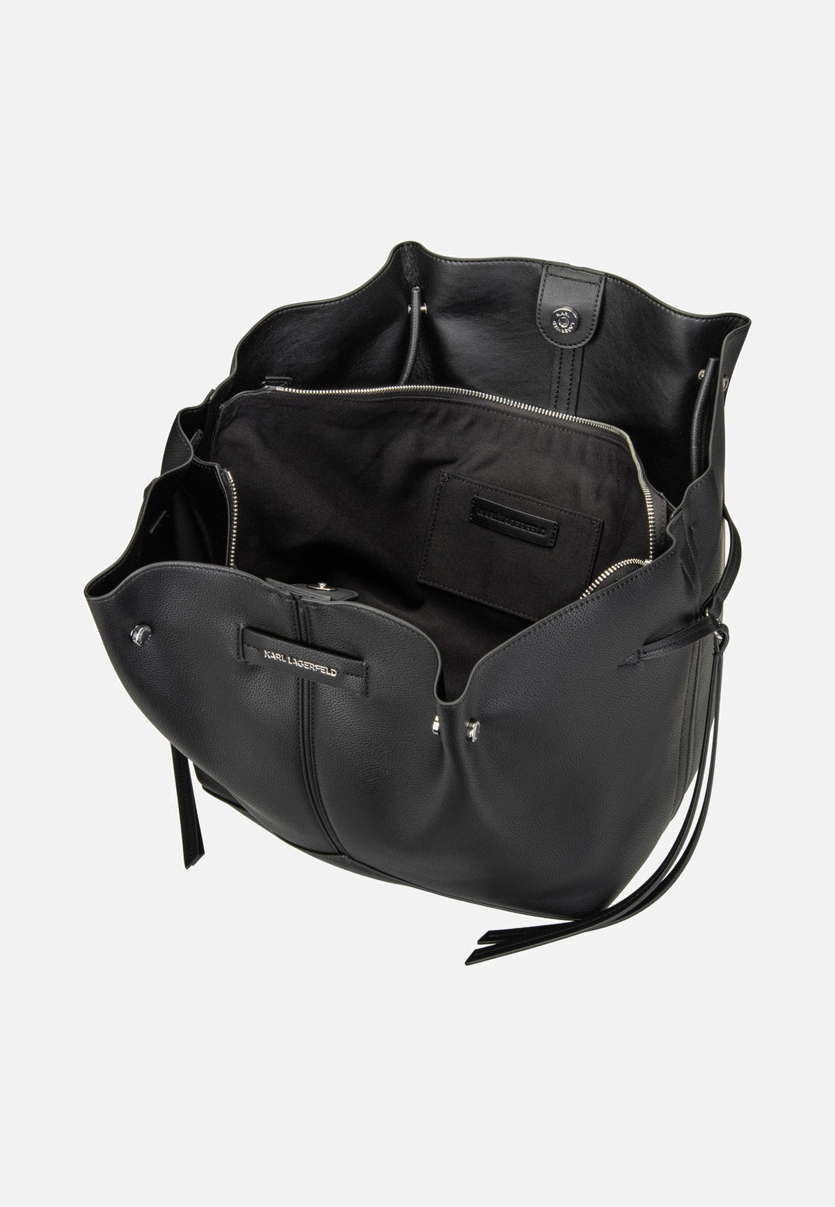 Karl Lagerfeld K/Pierced MD Tote Black-Nickel Shopper