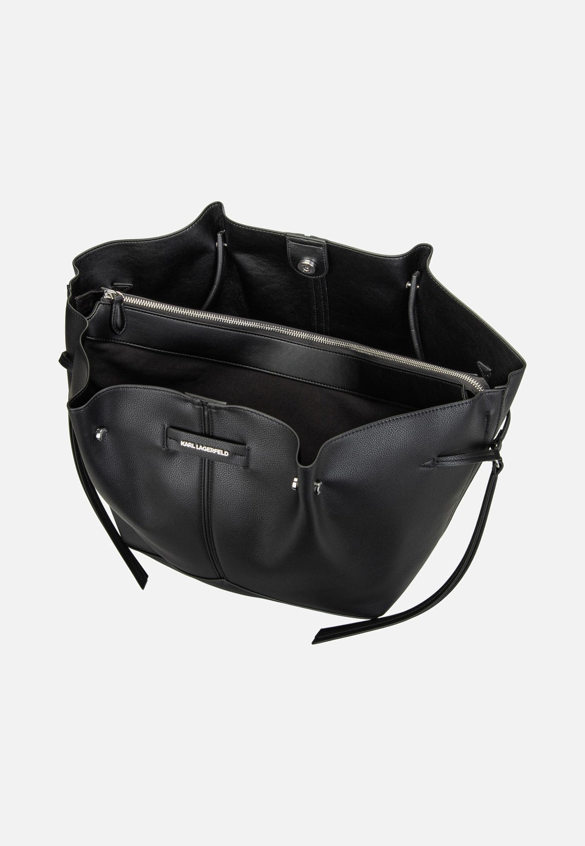 Karl Lagerfeld K/Pierced MD Tote Black-Nickel Shopper