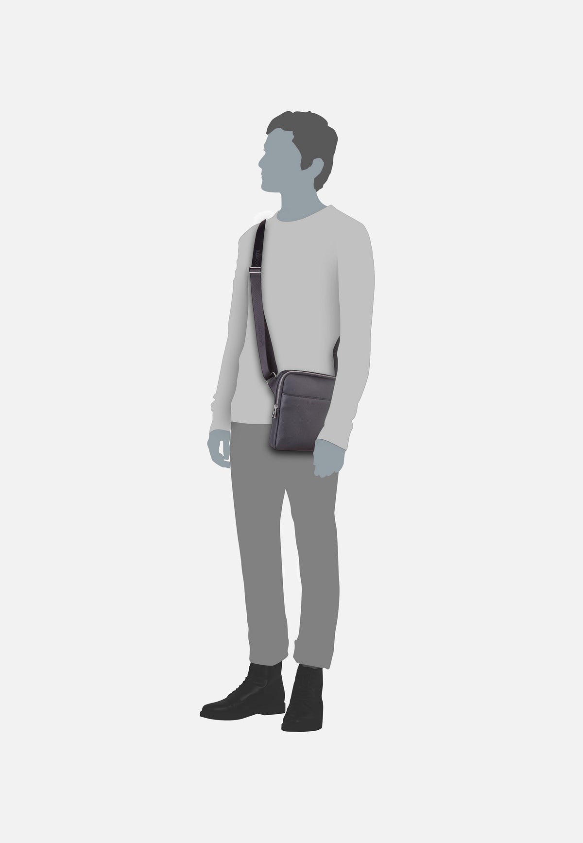 Lacoste Gael 2839 Black Crossbody Bag