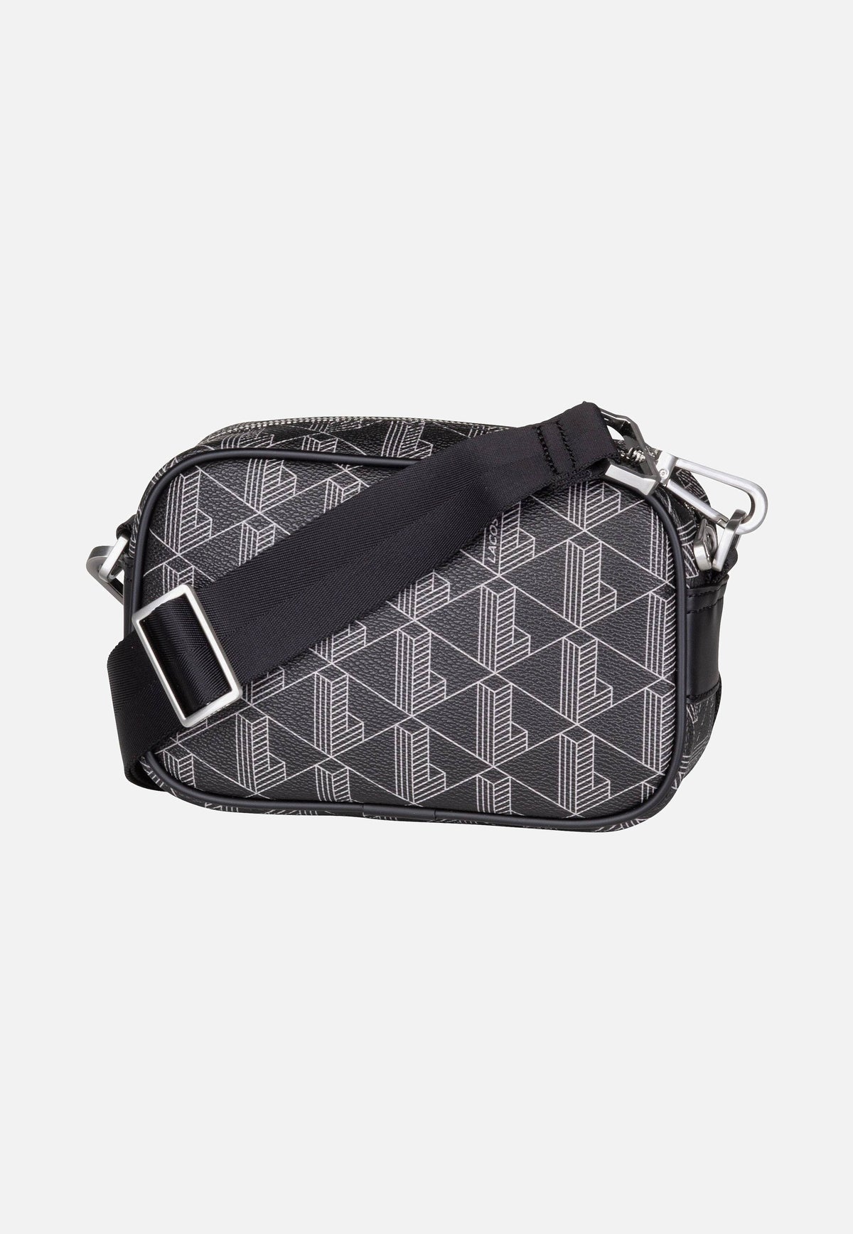 Lacoste The Blend Small NH3650LX Monogram Noir Gris Crossbody Bag