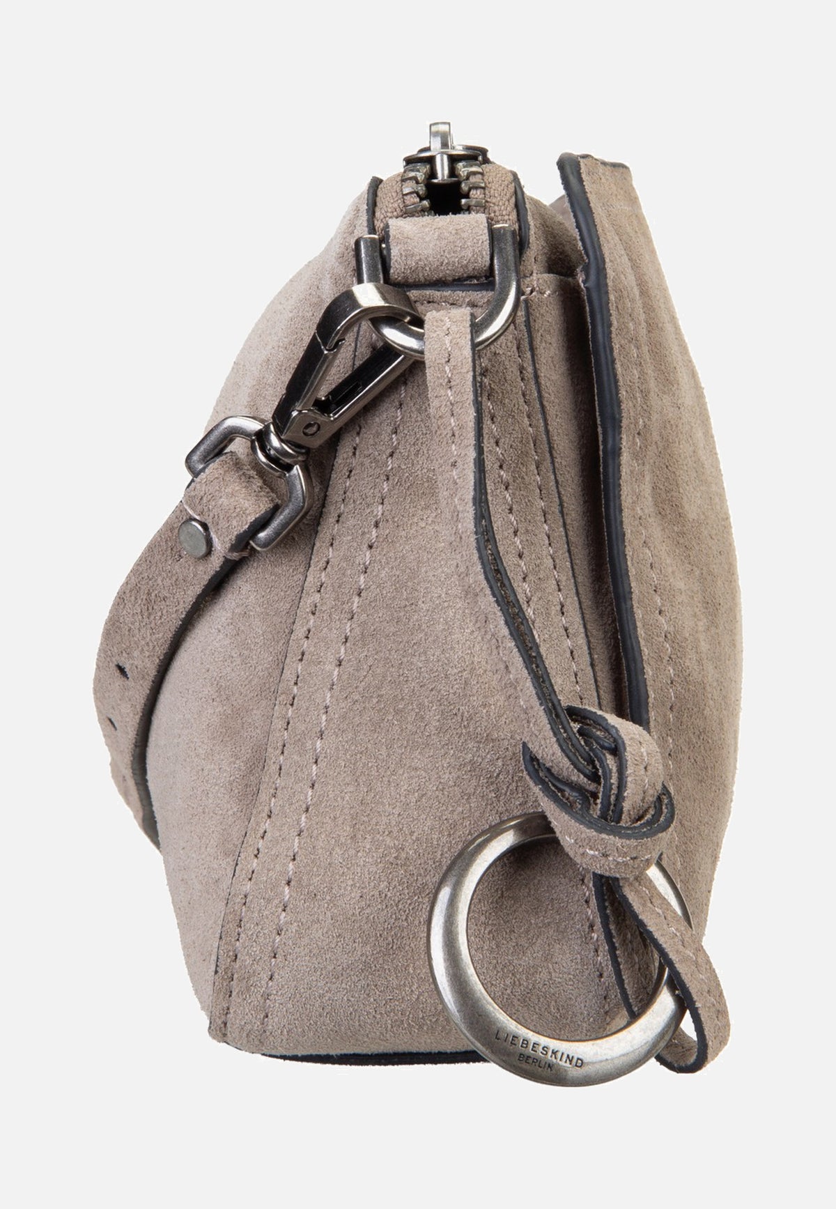 Liebeskind Berlin Clarice II Crossbody M Hydro Suede Neutral Grey Bolso bandolera