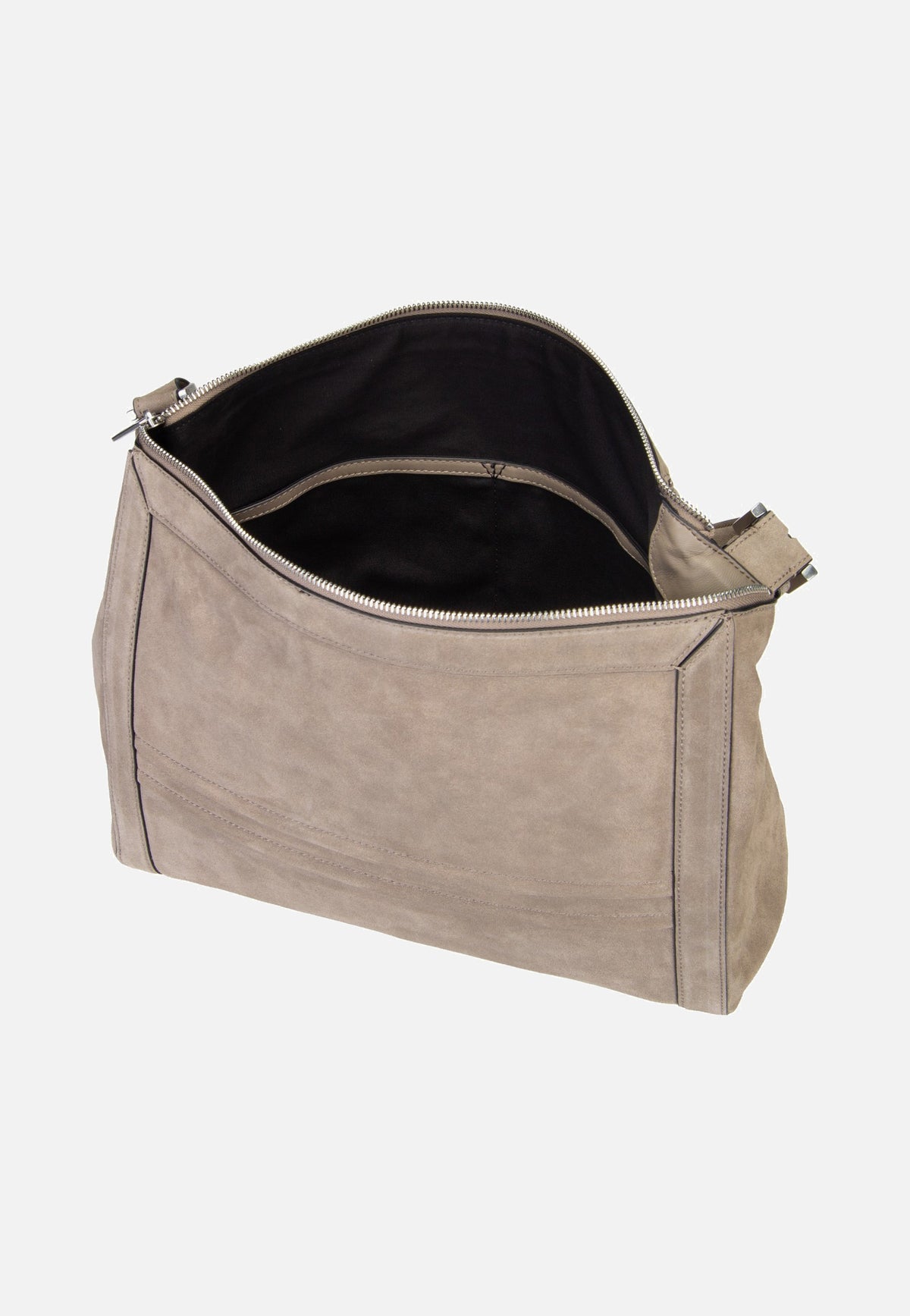 Liebeskind Berlin Delia Hobo M Suede Neutral Grey Borsa Hobo