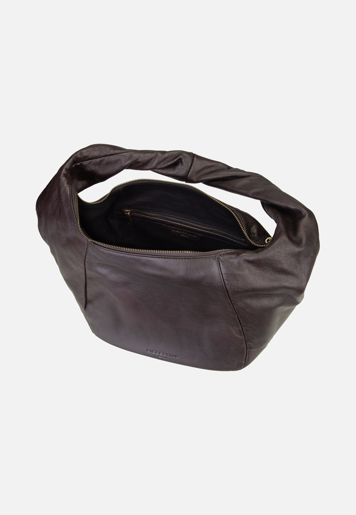 Liebeskind Berlin Farrah II Hobo M YAK 3D Leather Deep Soil Borsa Hobo