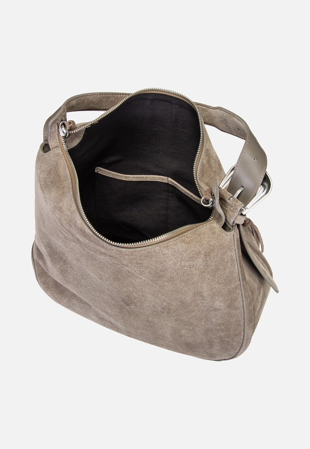 Liebeskind Berlin Ines Hobo L Suede Neutral Grey Sac Hobo