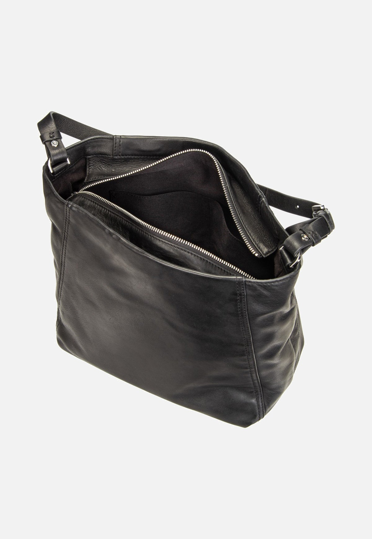 Liebeskind Berlin Chudy Hobo M Sheep Natural Black Hobo Bag