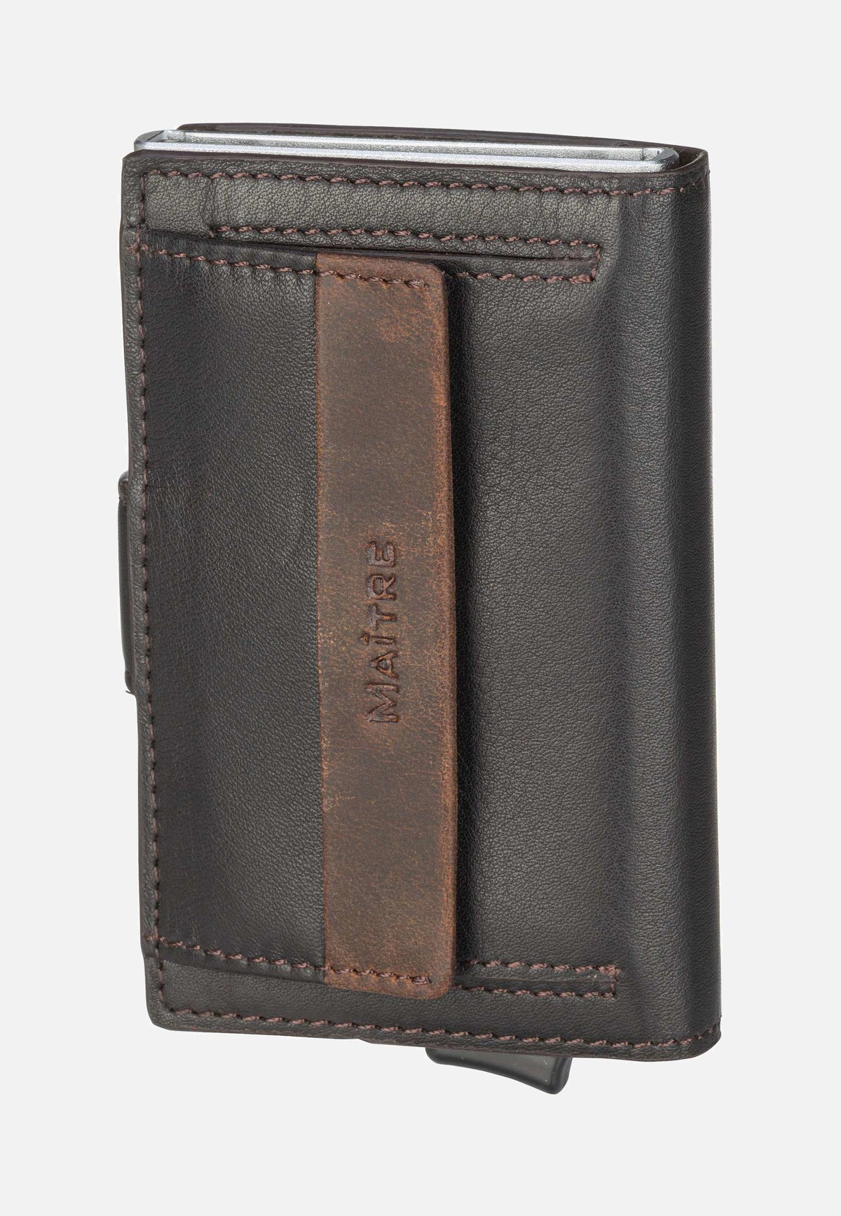 Maître Bundenbach C Three E-Cage SV8F Dark Brown Card Holder
